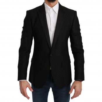 Dolce & Gabbana Black Slim Fit Coat Jacket MARTINI Blazer - IT46 | S