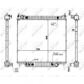 Radiador de motor NRF 56026 EASY FIT con instalación sencilla
