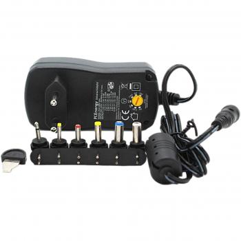 Alimentador Universal Salida 3-12Vdc 600mA con 6 Conectores