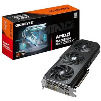 Tarjeta Gráfica GIGABYTE Radeon RX 9060 XT GAMING 16G - 16GB GDDR6, 128bit, PCI-E 5.0, 3230 MHz Frecuencia del núcleo, 2