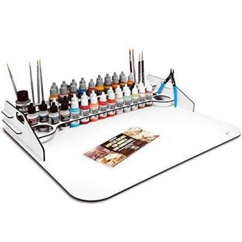 Mesa de Trabajo Grande Paint Station Silu 50V - Organizador para Pinturas Vallejo 18ml y Miniaturas