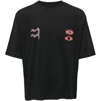 Camiseta de Manga Corta Hombre Only & Sons Onslenny Ovz Element Negro