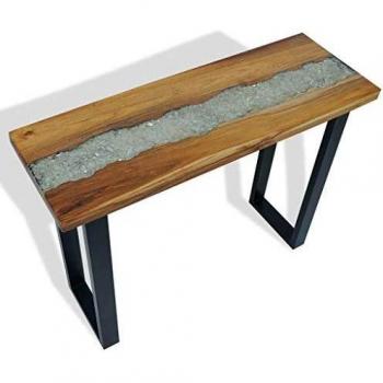 vidaXL Console Table Teak 100x35x75 cm