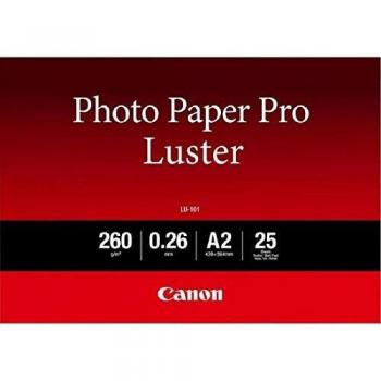 Canon consumible papel fotográfico LU-101 A2 25 hojas