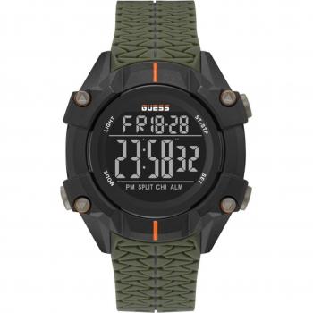 Guess - Reloj de hombre Rex GW0342G1 de silicona y correa verde
