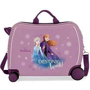 Disney Frozen Destiny Awaits Maleta Infantil Morado 50x38x20 cms Rígida ABS Cierre combinación 38L 2,1Kgs 4 Ruedas Equipaje de Mano
