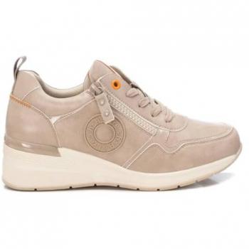 Zapatillas con cuña para mujer Refresh 172280 beige, 1-3 cm, cordones, casual, talla 40 EU