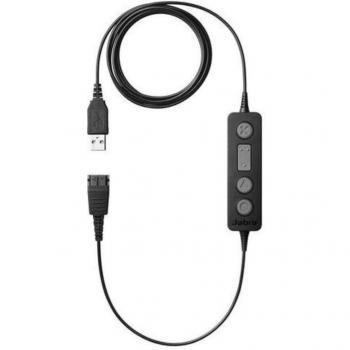 Jabra Link 260 MS USB-A Adapter with Quick Disconnect (QD) for Jabra Headsets, Microsoft Certified