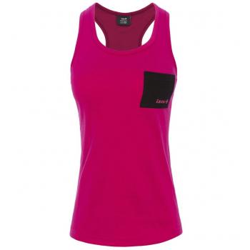 Izas Arizona Camiseta Algodón, Mujer, Fuxia/Negro, XS