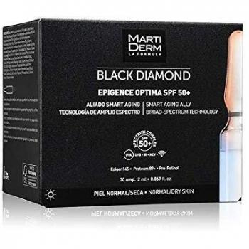 Martiderm Black Diamond Epigence Optima SPF 50+ - 30 Ampoules, Broad Spectrum Sunscreen, Anti-Aging Formula, Hydrating, Lightweight Texture, Dermatologically Tested