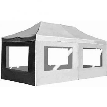Professional Folding Party Tent with Walls, Aluminum, 6x3m, White