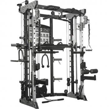 Máquina Multifunción Force USA G9 con montaje opcional a cargo del cliente y Multiestación Smith Force USA Monster Commercial G9