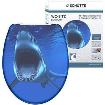 Tapa de WC SCHÜTTE cierre suave liberación rápida SHARK