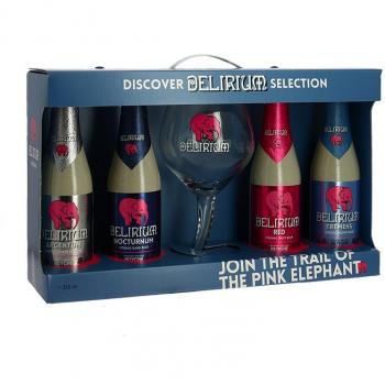 Delirium Tremens Pack 4 cervezas 33 cl + Copa