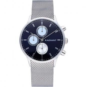 Radiant - Reloj de hombre Makers RA601702 con elegante correa plateada y gris.