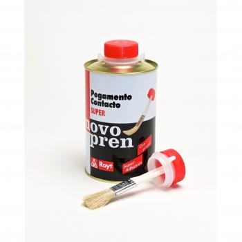 Rayt 183-07 Novopren Super con pincel: pegamento de contacto apto para trabajos en madera, estratificados plásticos o marroquinería, 500ml