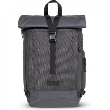 Mochila Eastpak Tecum Roll 20L con funda integrada, color gris negro