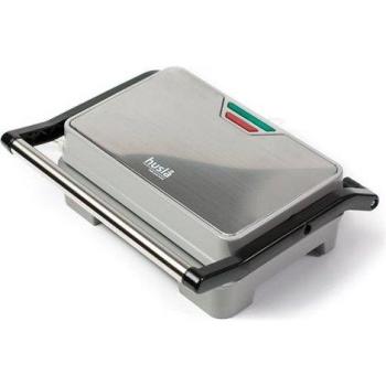 Parrilla Eléctrica Tostadora Husla 73925 - Potencia 850 W - Placas Antiadherentes 14x23 cm