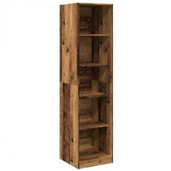 Armario de madera de ingeniería roble envejecido 50x50x200 cm Marrón