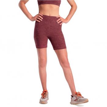 Lolë - Short de mujer Half Moon Biker Lole, color lila, diseño biker, adecuado para actividades deportivas y casuales