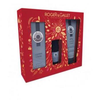 Roger & Gallet L'Homme Cèdre Coffret: Eau de Toilette Vaporisateur 100 ml + Déodorant Stick + Gel Douche Offert