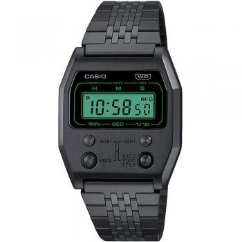 Casio Vintage Black Metal Digital Watch A1100B-1EF