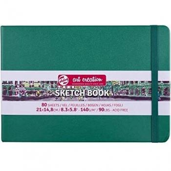 Cuaderno de Bocetos Artcreation 80 Hojas 21 x 14,8 Cms Color Verde Bosque