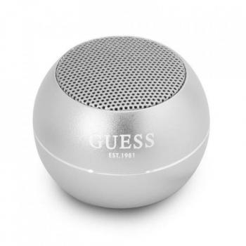 Altavoz Bluetooth Mini Guess GUWSALGEG 3W, Batería recargable 300 mAh, Color Gris