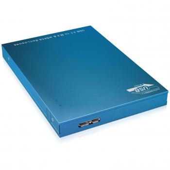 Icy Box de 186 externo caja para M.2 SATA o mSATA SSD a USB 3.1 Host