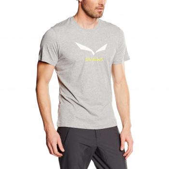 Salewa Solidlogo 2 CO M S/S Tee Camiseta de Manga Corta, Hombre, Gris