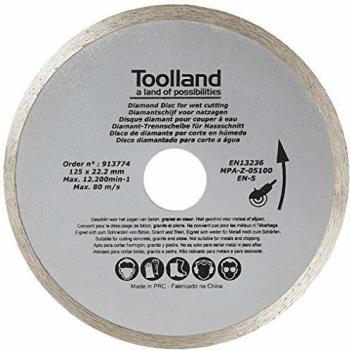 Disco de Diamante 125mm para Corte en Húmedo - Continuo de Alta Velocidad
