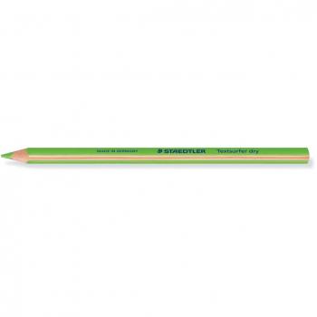 Staedtler 128 64-5 VE - Lápices Fluorescentes Triangulares Top Star, Color Verde, Caja de 12 Unidades