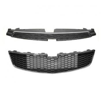Rejilla delantera de radiador VAN WEZEL 0820518 con parte superior cromada y enjoliveur de calandre