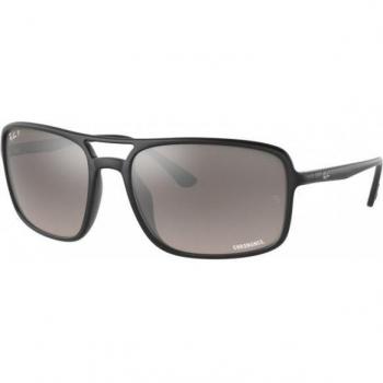 Ray-Ban RB4375 Polarized 601S5J Unisex Square Black Sunglasses