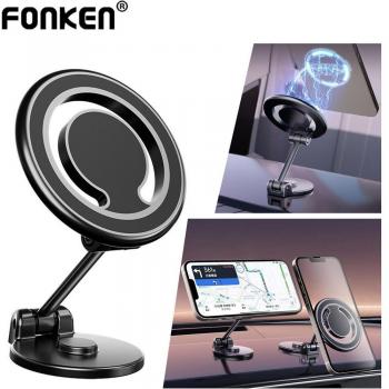 Soporte Magnético para Teléfono de Coche Fonken con Imán Universal Magsafe, Soporte GPS, Color Negro