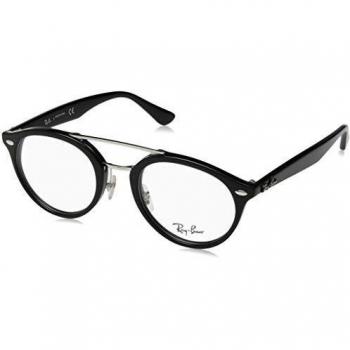 Ray-Ban 0Rx5354, Monturas de Gafas Unisex-Adulto, Shiny Black, 48