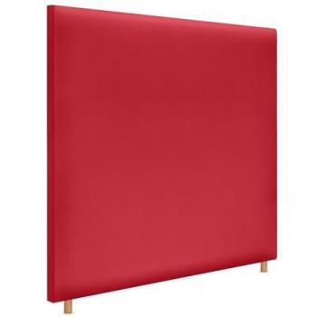 Cabecero Tapizado de Polipiel Rojo Aqualine Liso hasta el Suelo 160x120cm para Camas 150/160