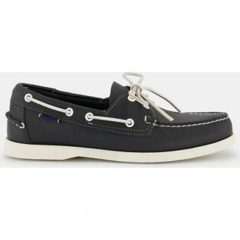 Sebago Náuticos de hombre de piel en color azul marino blanco - Talla 39.5
