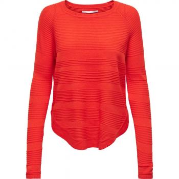 Jersey Caviar Rojo Only para mujer, sudadera de color rojo arcilla