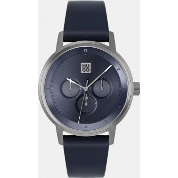 Reloj Hugo Define 1530264 multifunción de piel azul
