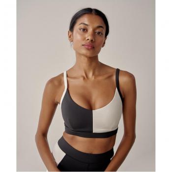 Top deportivo sujeción media Black Limba