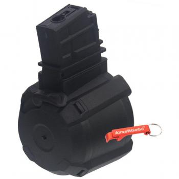 Battleaxe 1000rds Tambor eléctrico Cargador para Marui JG CA G36 G36K G36V SL8 Airsoft AEG