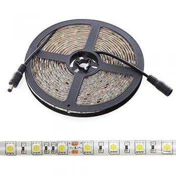 Tira LED 300 LEDs 60W 7000Lm CRI85 SMD5050 24VDC IP65 5M Blanco Frío