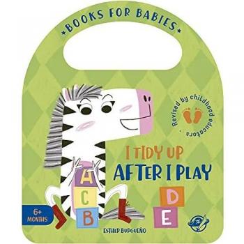 Books for Babies - I Tidy Up After I Play: Un cuento en inglés para aprender a recoger los juguetes después de jugar, interactivo, con una solapa y ... 8
