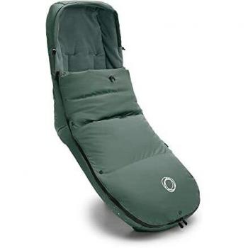 Bugaboo Saco de silla de invierno alto rendimiento y climas extremos, accesorio imprescindible para el carrito con capucha y cremallera bidireccional para mantener pies calientes en Pine Green