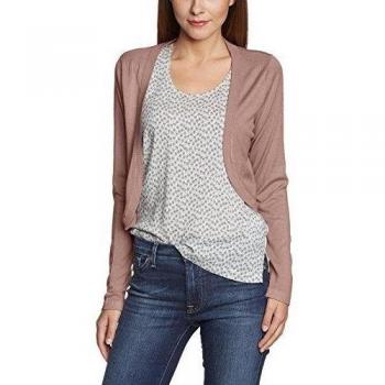 Kaffe - Torera de manga larga con cuello pico para mujer, color rosa