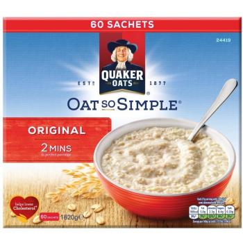 Avena Instantánea Quaker Oats So Simple Original 60 Bolsitas x 27g