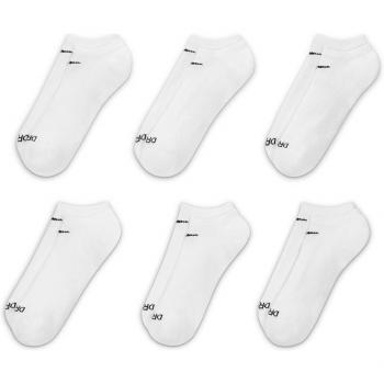 Nike Everyday Plus Cushioned Training No Show Socks (6 Pairs) - Unisex - White - L 8-11