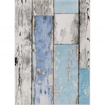 Hule “Scrapwood” (diseño de madera desconchada) para de mesa de 140 cm, cubierta protectora, se vende por metro