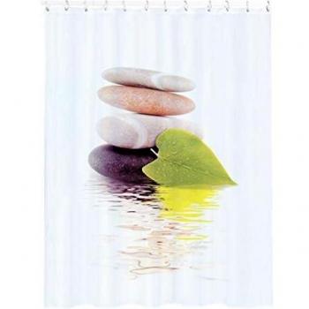 MSV Cortina DE BAÑO DE Poliester 180X200CM, Multicolor, 200x0.5x180 cm